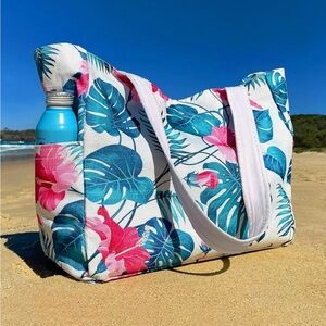 NEW! Large Flower Beach Tote